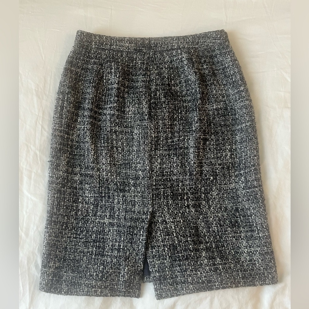 J. Crew Navy Blue and White Blazer & Skirt - Picture 6 of 6